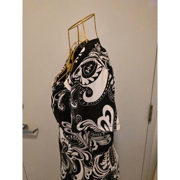 Spense Black White Women's Dress Size 6 Polyester Spandex - Picture 6 of 16